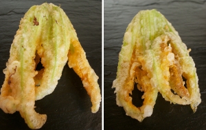 Fleurs de courgettes en tempura via blogs.cotemaison.fr