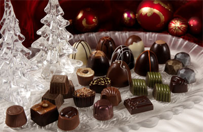 Chocolats de Noël via qcclick.com