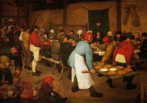 Le repas de noces de Brueghel via bruegel.pieter.free.fr